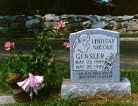 Lindsay's grave